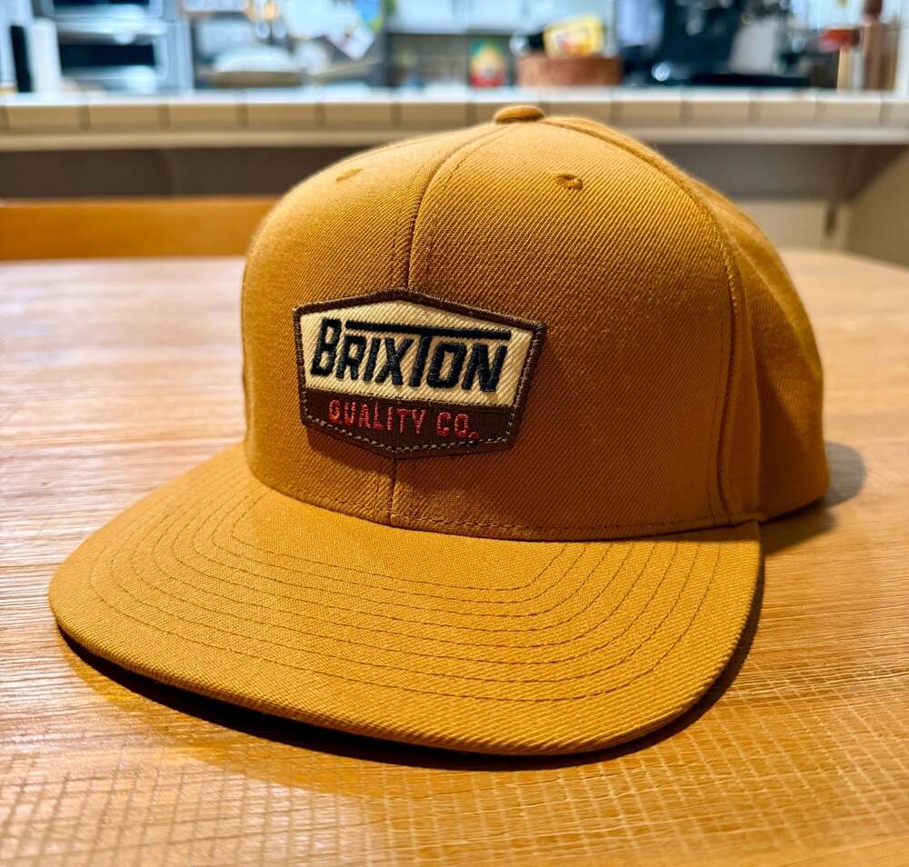 Brixton Quality Co. Gold Brown Snapback Hat